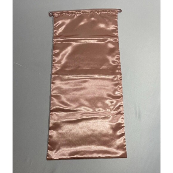 Amina Muaddi Empty Boot Box 12.25x23.5x4.25” and Pink Satin Drawstring Dust Bag - Picture 4 of 10